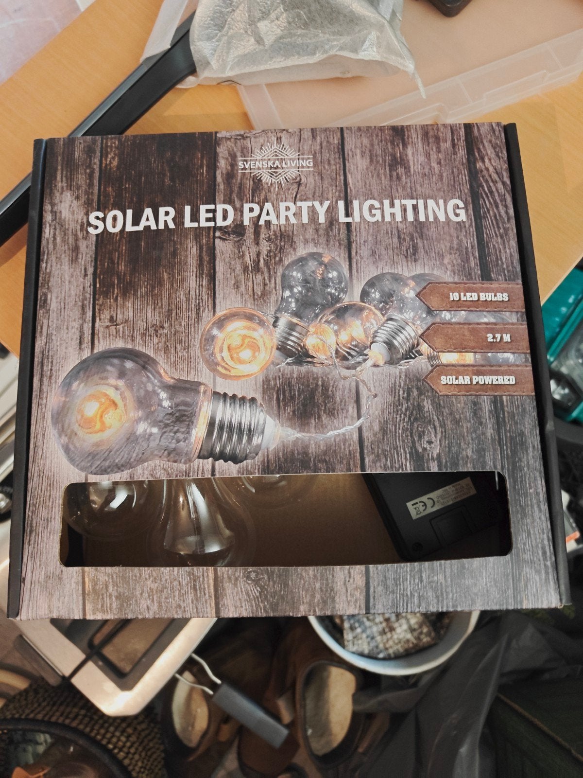 Solar LED Party Verlichting - 10 Lampjes - 2,7m, Zonne-energie, Kunststof, Minder dan 50 watt, Nieuw