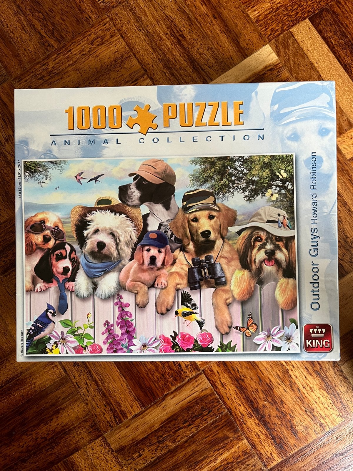 King 1000 stukjes puzzel - Animal Collection honden, Ophalen of Verzenden, 500 t/m 1500 stukjes, Zo goed als nieuw, Legpuzzel