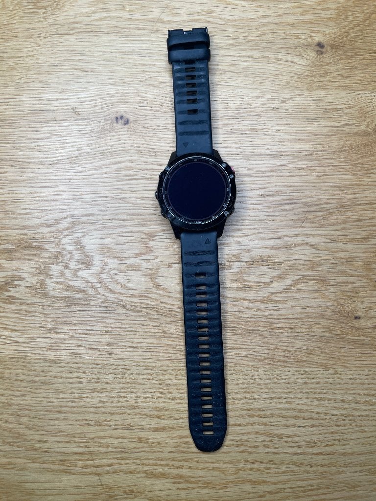 Garmin Fenix 6 Pro Solar zwart | GPS multisport smartwatch, Gebruikt, Ophalen of Verzenden, Waterdicht, Garmin fenix