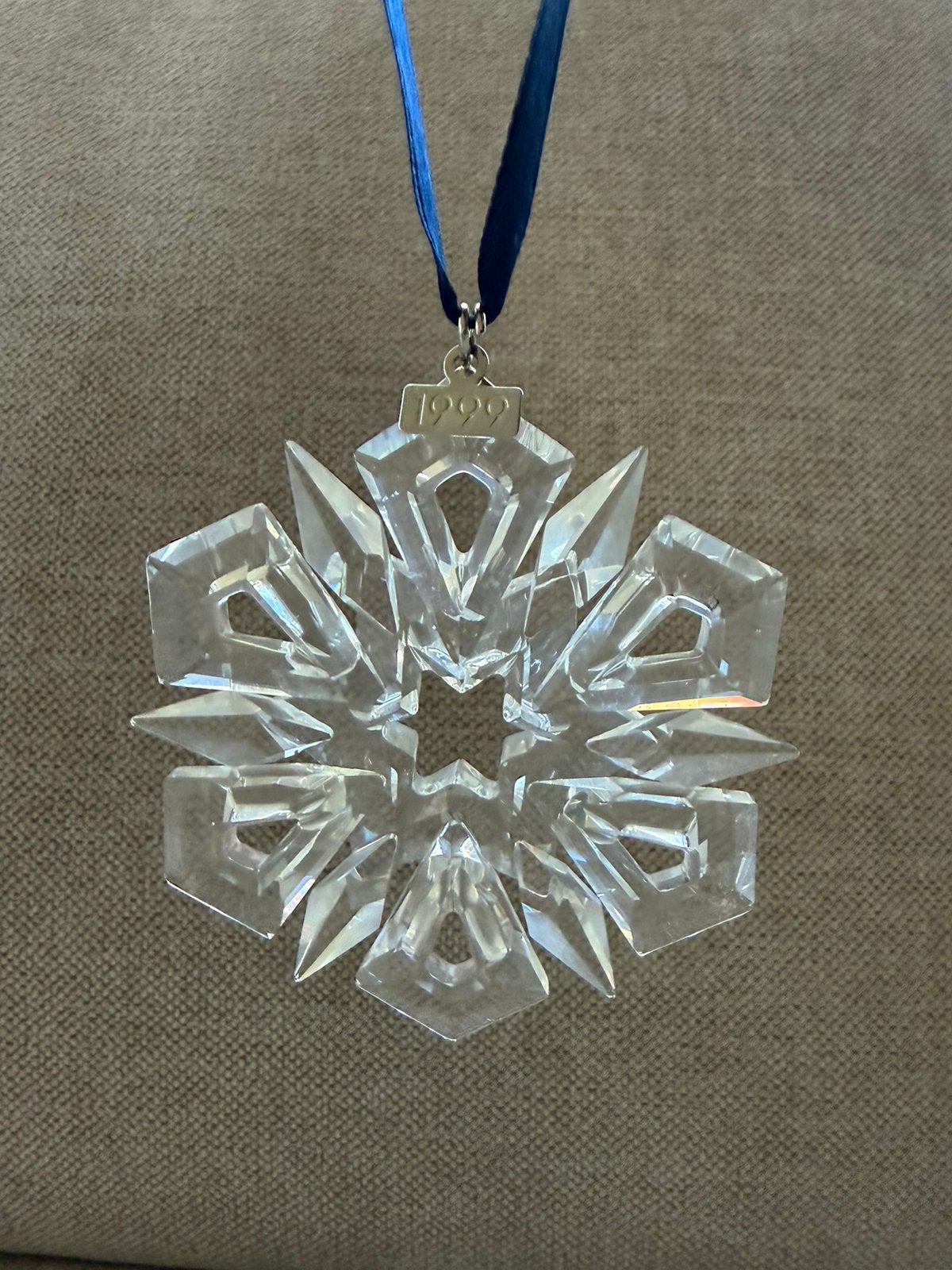 Swarovski 1999 | snowflake | kerstster | kersthanger, Ophalen of Verzenden, Zo goed als nieuw, Figuurtje