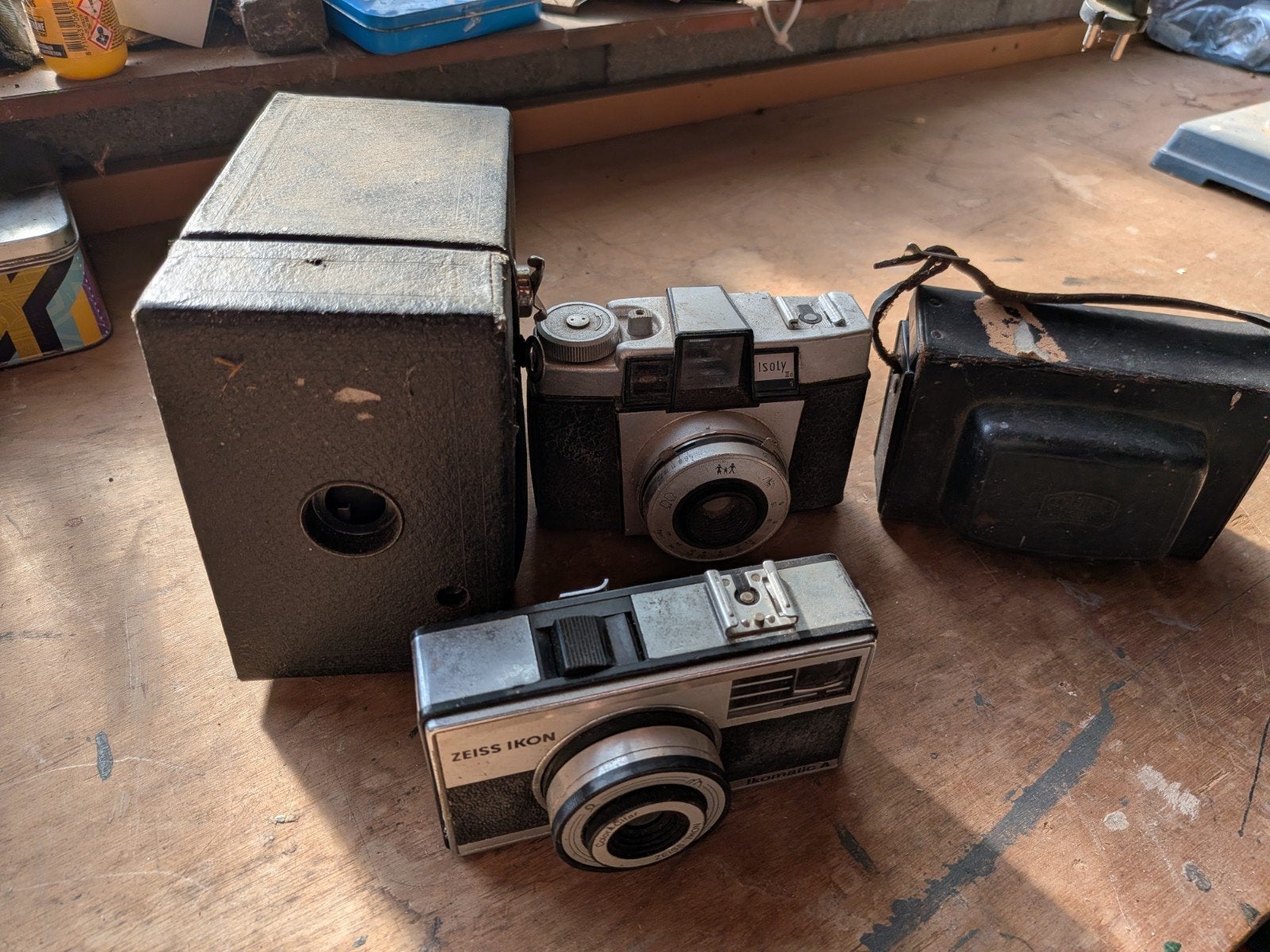 Oude fototoestellen - Vintage camera collectie, Audio, Tv en Foto, Ophalen, Niet werkend, Compact, Overige Merken