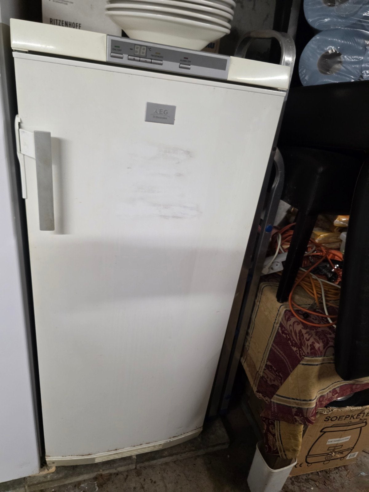 AEG Vrijstaande Vrieskast - Gebruikt, Witgoed en Apparatuur, Gebruikt, Minder dan 60 cm, 140 tot 160 cm, Vrijstaand
