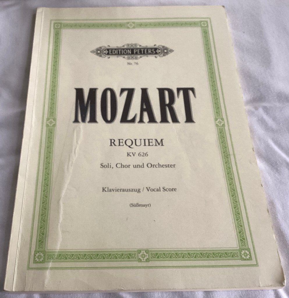 Bladmuziek Mozart Requiem KV 626 Piano en Zang, Piano, Gebruikt, Klassiek, Ophalen of Verzenden