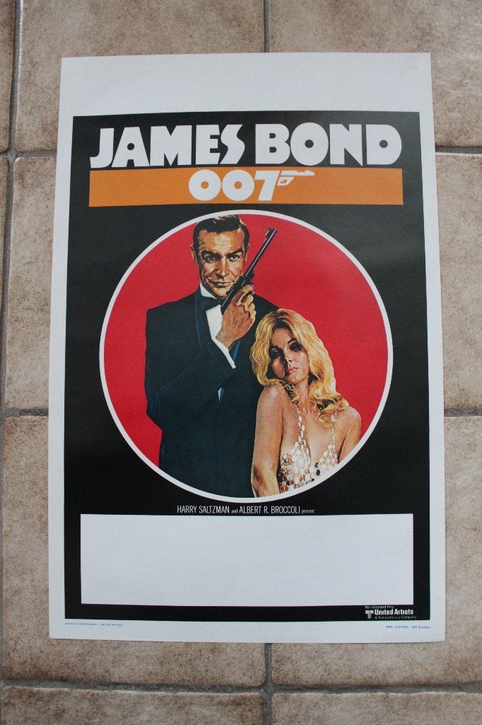 filmaffiche Sean Connery James Bond filmposter, Verzamelen, Rechthoekig Staand, Ophalen of Verzenden, Zo goed als nieuw, A1 t/m A3