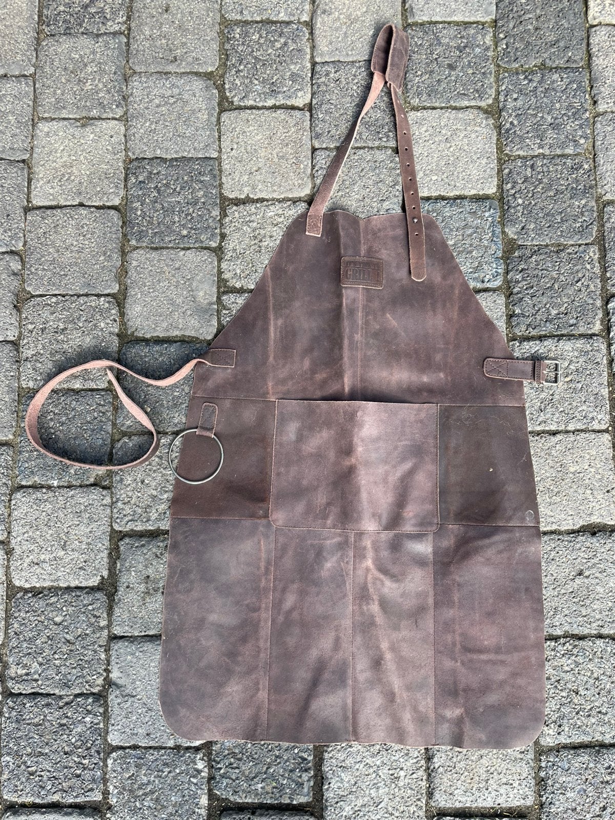 NIEUW leren schort GRILLMASTER grill BBQ leuk CADEAU! NIEUW!, Ophalen of Verzenden, Nieuw