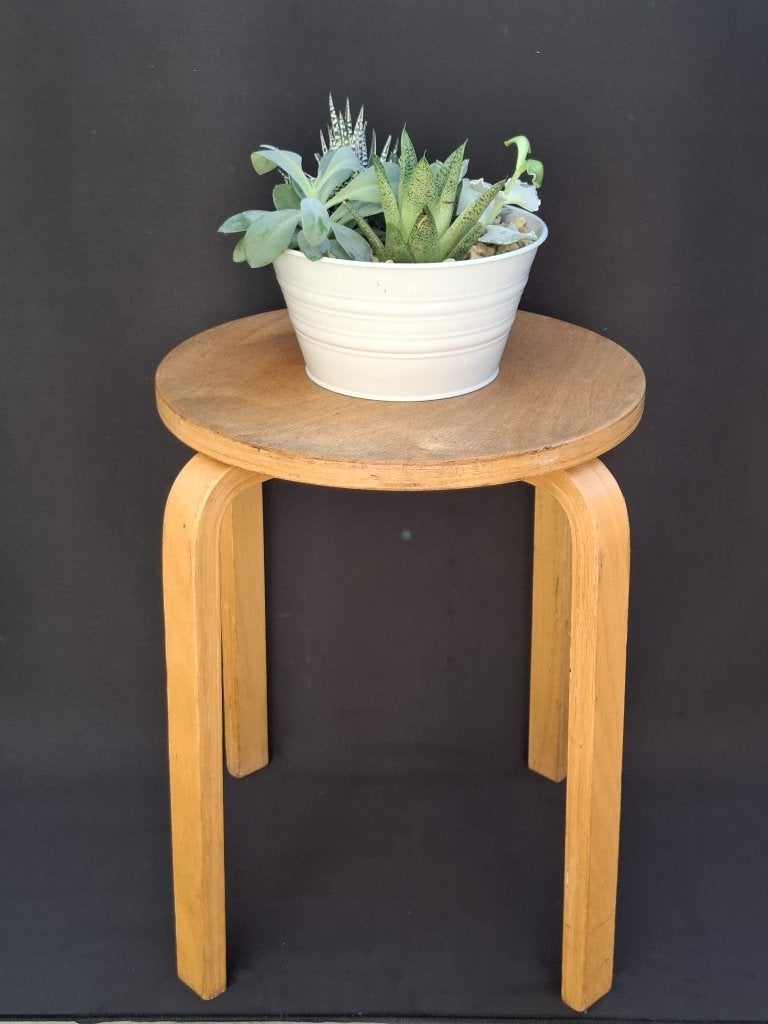 Vintage IKEA Frosta kruk Houten (Alvar Aalto stijl), Huis en Inrichting, Krukjes, Ophalen of Verzenden, Gebruikt, Hout