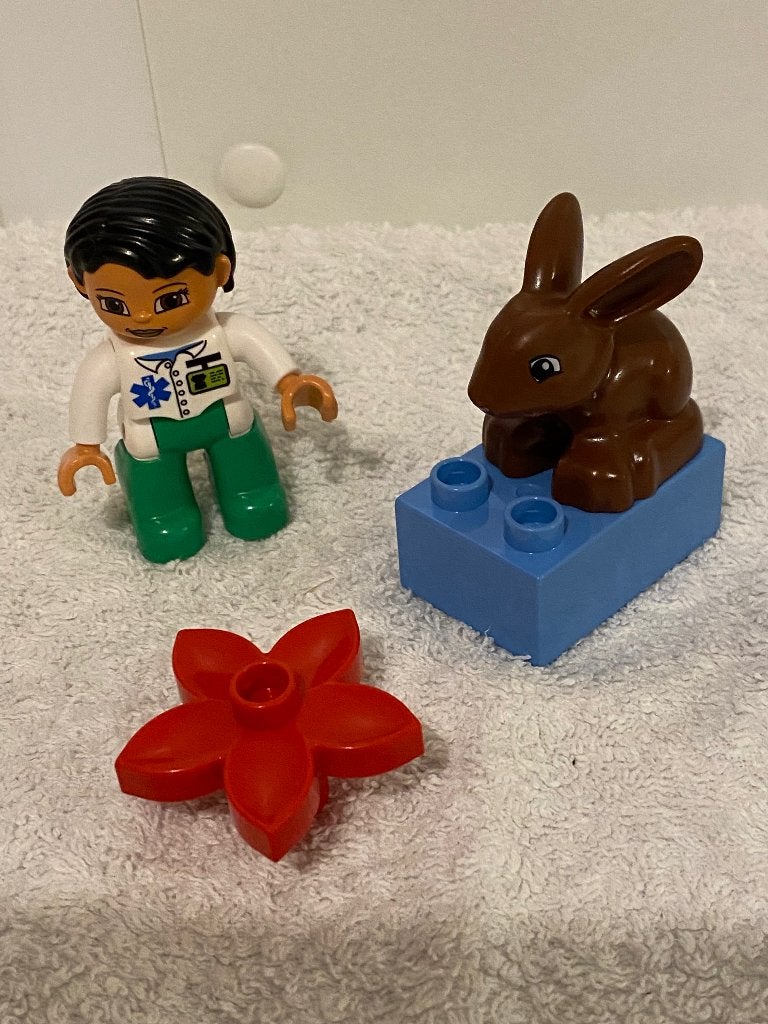 Duplo Dierenarts met konijn, 5685, Ophalen of Verzenden, Zo goed als nieuw, Compleet, Duplo