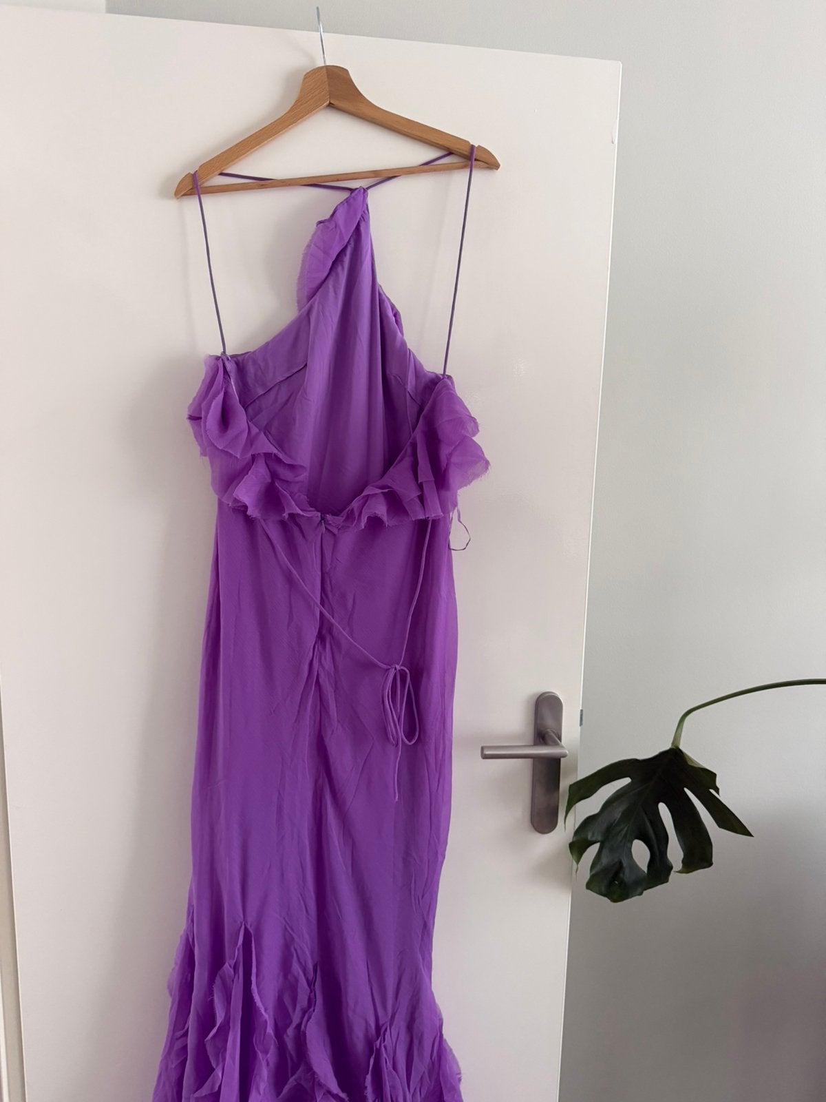 Paarse halterjurk van ASOS – nieuw, nooit gedragen, Paars, Maat 42/44 (L), Nieuw, Ophalen of Verzenden