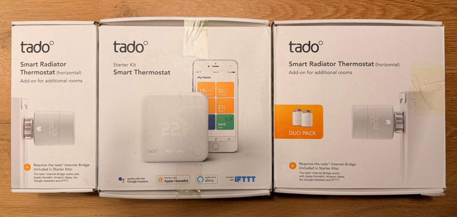 NIEUW Tado Slimme Thermostaat Starter Kit + 3 kranen, Ophalen of Verzenden, Slimme thermostaat, Nieuw