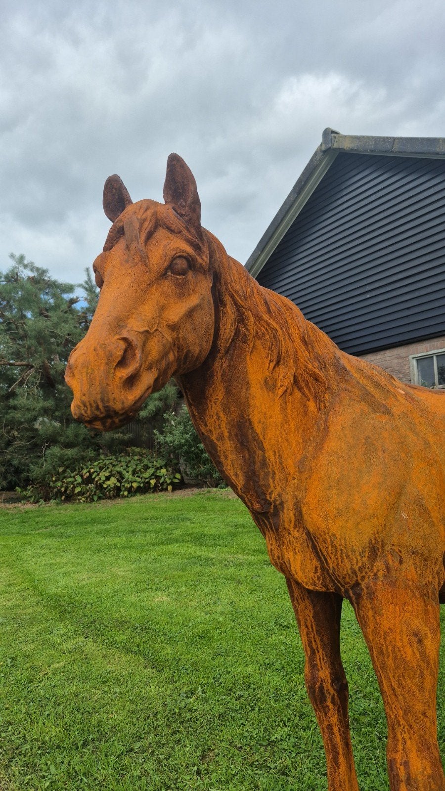 gietijzeren boederij dieren paard. stier. hert, Ophalen of Verzenden, Metaal