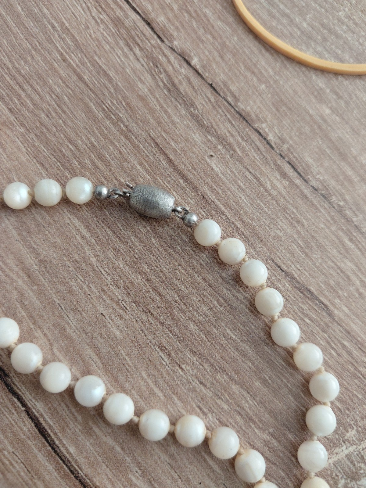 parel ketting zilver, Ophalen, Wit, Zilver