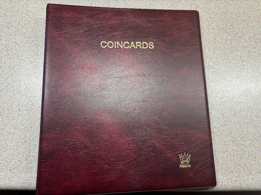 Muntverzamelmap "COINCARD" - Rood, Ophalen of Verzenden, Verzamelmap