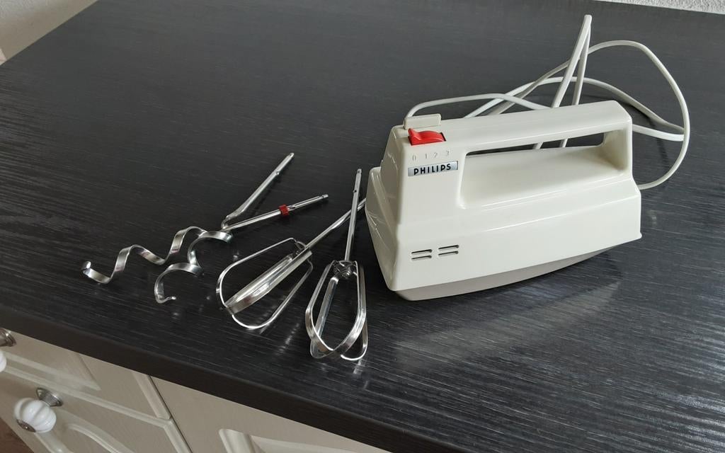 Vintage Philips Handmixer HM 3050 - Werkt Perfect!, Witgoed en Apparatuur, Keukenmixers, Gebruikt, Minder dan 1 liter, 3 snelheden of meer