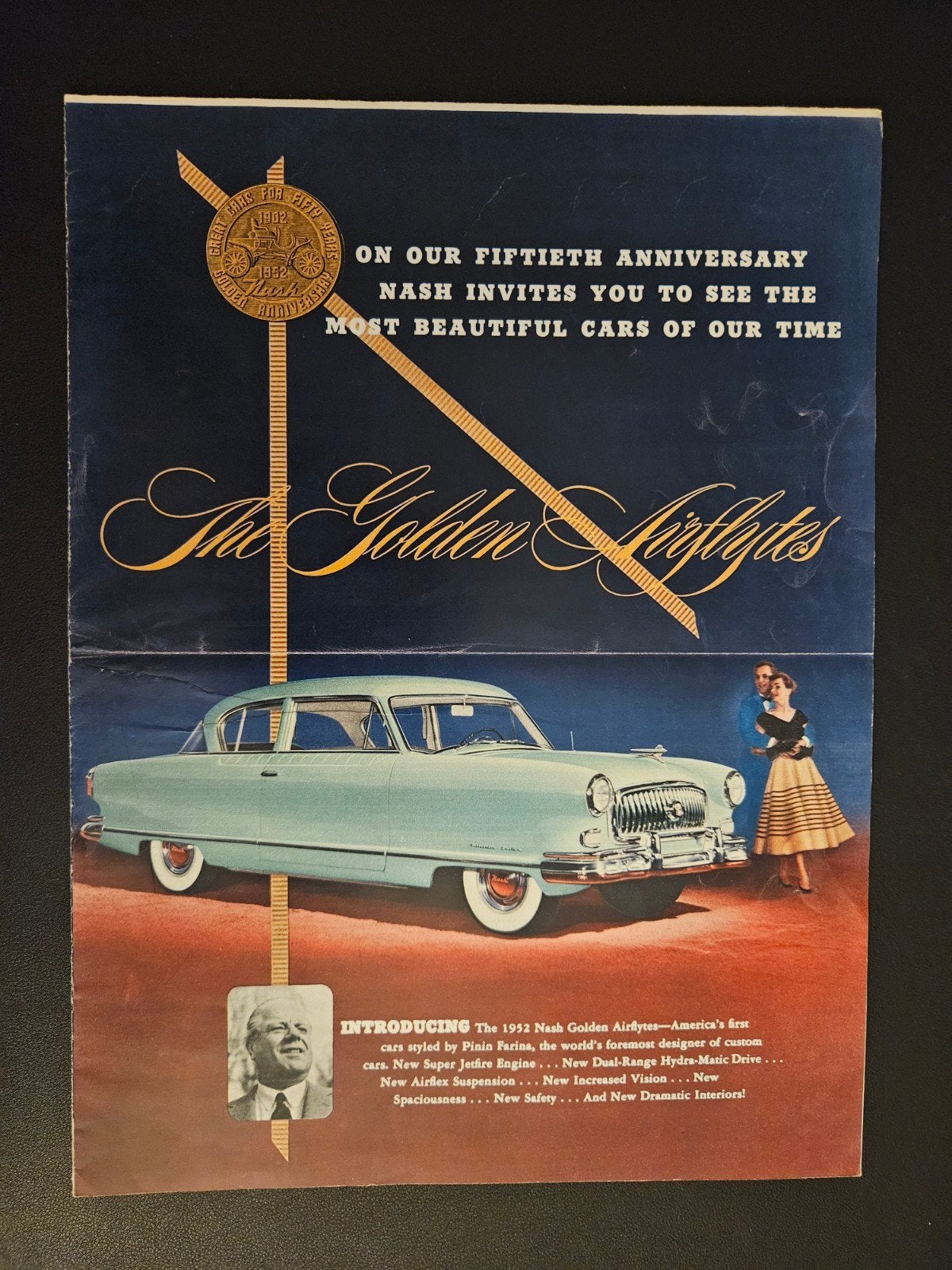 Brochure Nash Airflytes 1952 USA, Ophalen of Verzenden, Zo goed als nieuw, Overige merken
