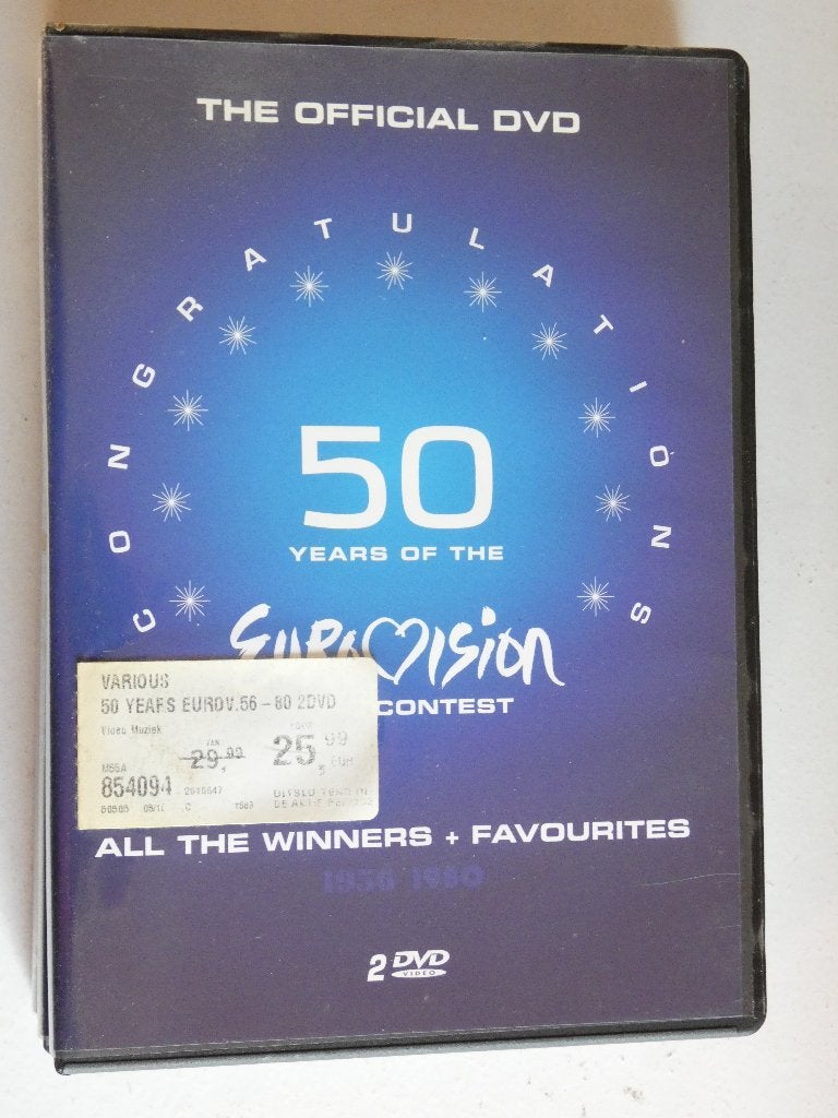 50 Years Of The Eurovision Song Contest 1956 1980 2dvd, Alle leeftijden, Verzenden, Gebruikt