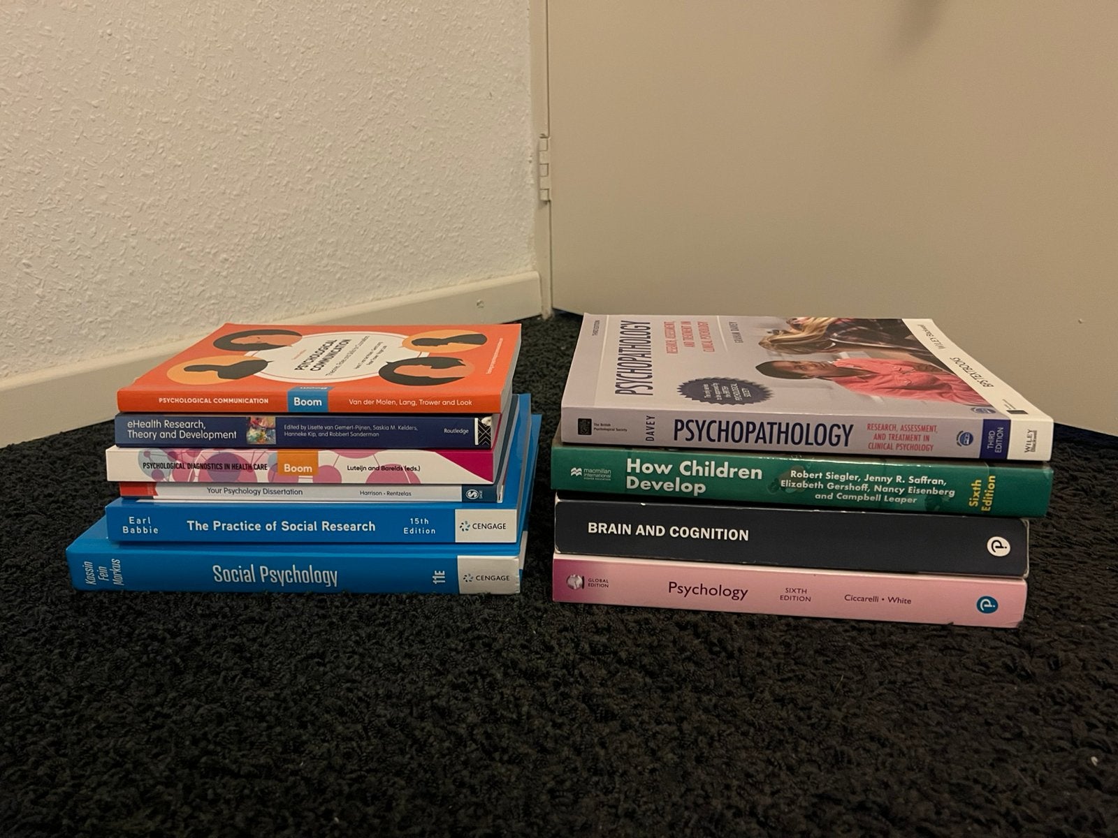Psychologie studieboeken eerste jaar Universiteit Twente, Ophalen, Overige vakken, Diverse auteurs, Zo goed als nieuw