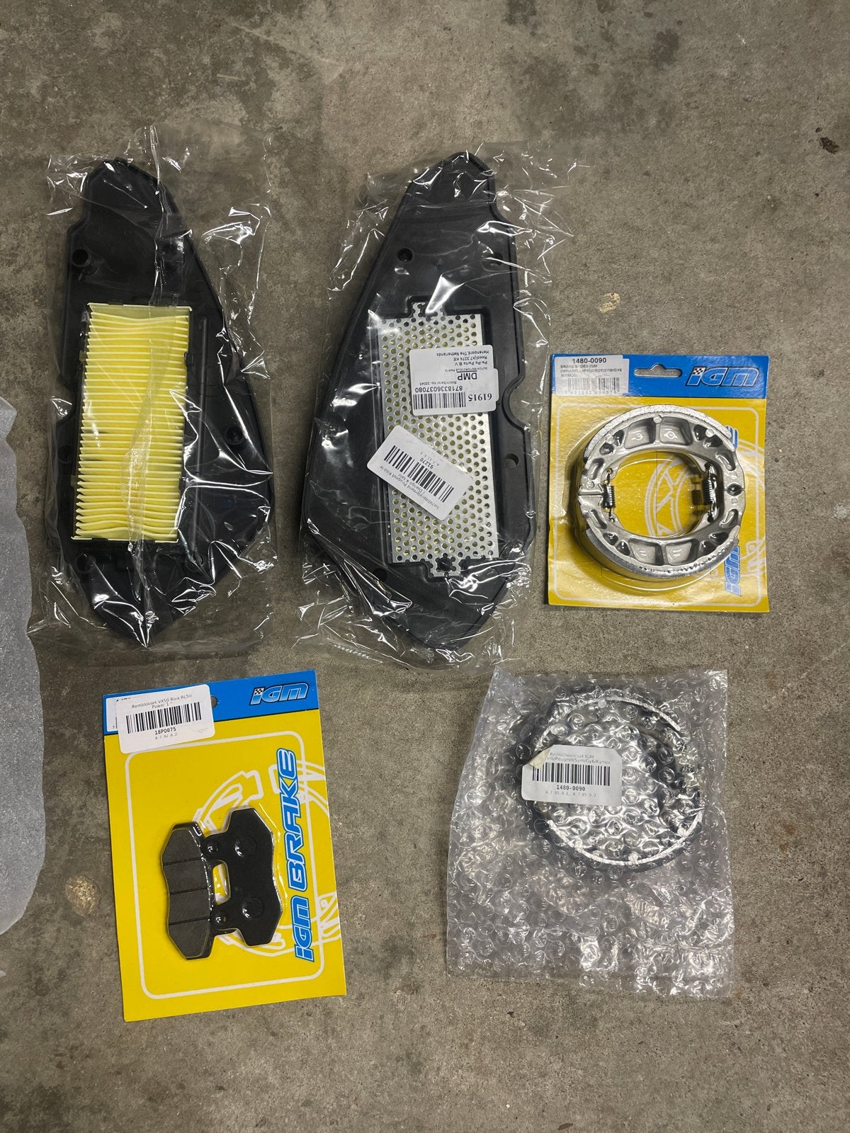Remblokken, remschoenen, luchtfilters La Souris Retro Scoote, Ophalen of Verzenden, Nieuw, Overige typen, Overige merken