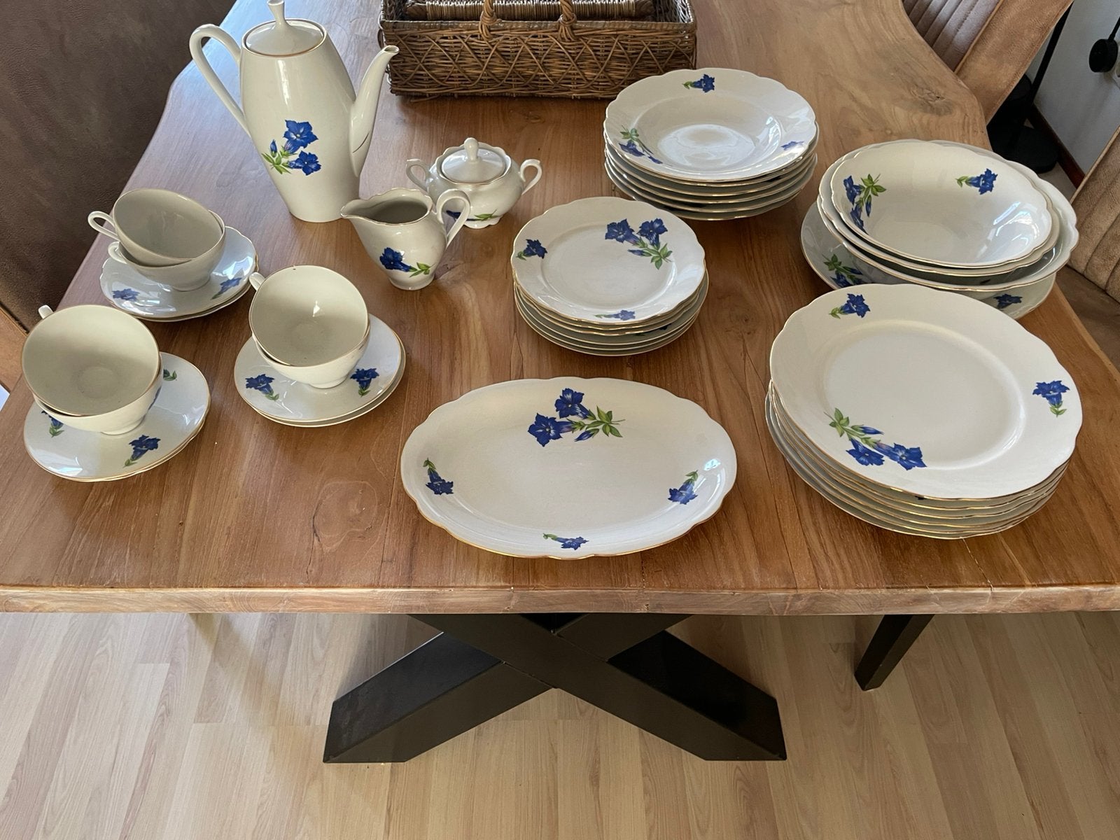 Bavaria mitterteich servies  met korenbloem., Ophalen