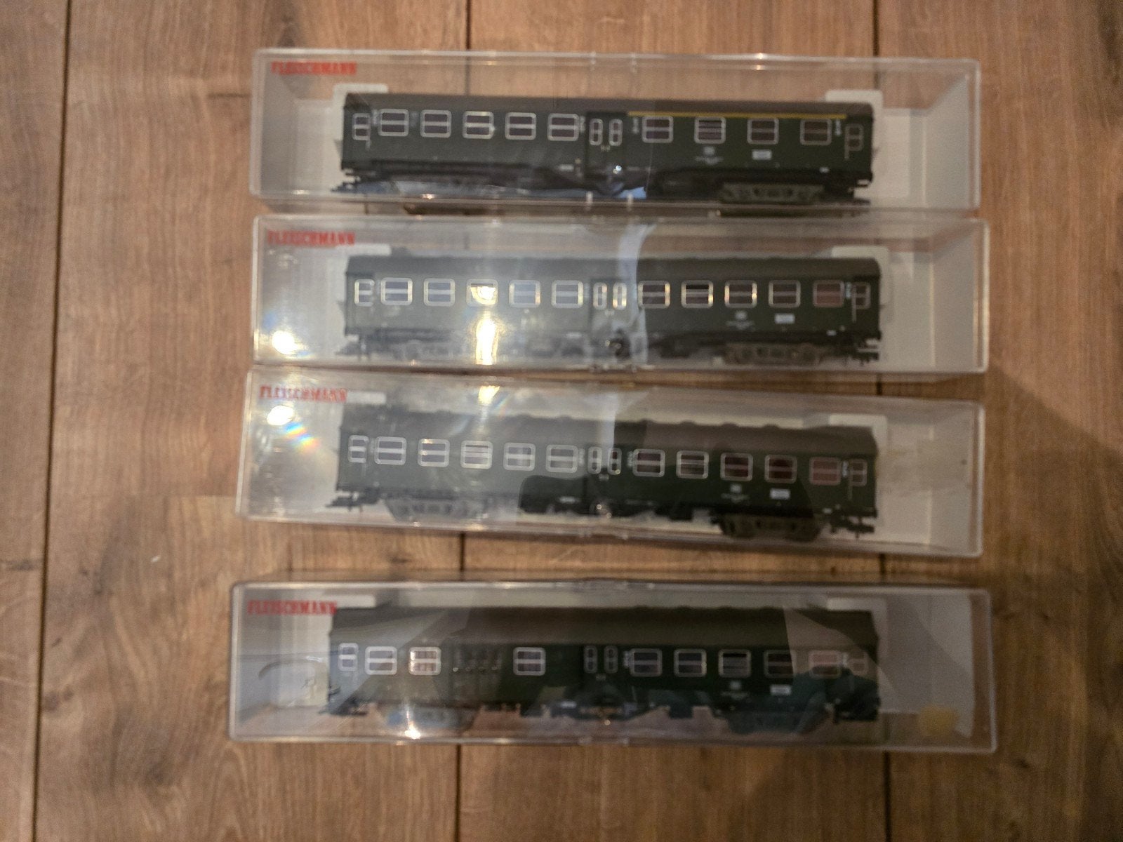 Set Umbauwagen 4 stuks nieuw in OVP, Gelijkstroom, Fleischmann, Ophalen of Verzenden, Analoog
