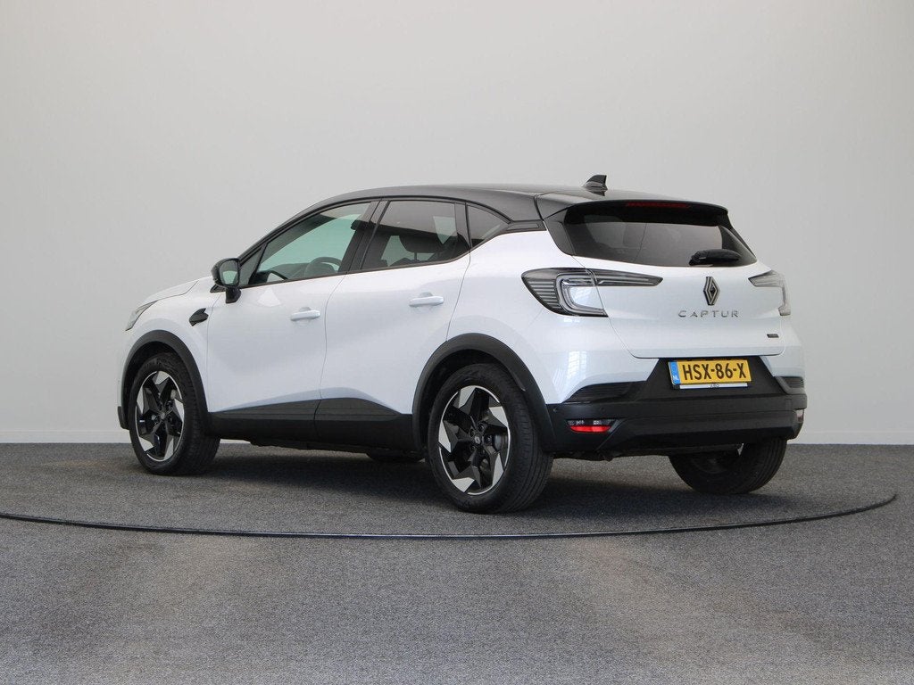 Renault Captur E-Tech full hybrid 145pk techno | Adaptieve c, Auto's, 1345 kg, Gebruikt, Leder en Stof, Wit