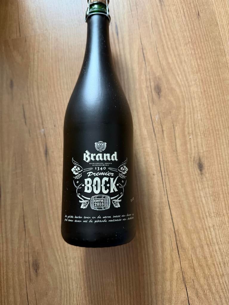 Brand Premier Bock Editie 2018 Bierfles - Ongeopend, Ophalen, Zo goed als nieuw, Flesje(s), Overige merken