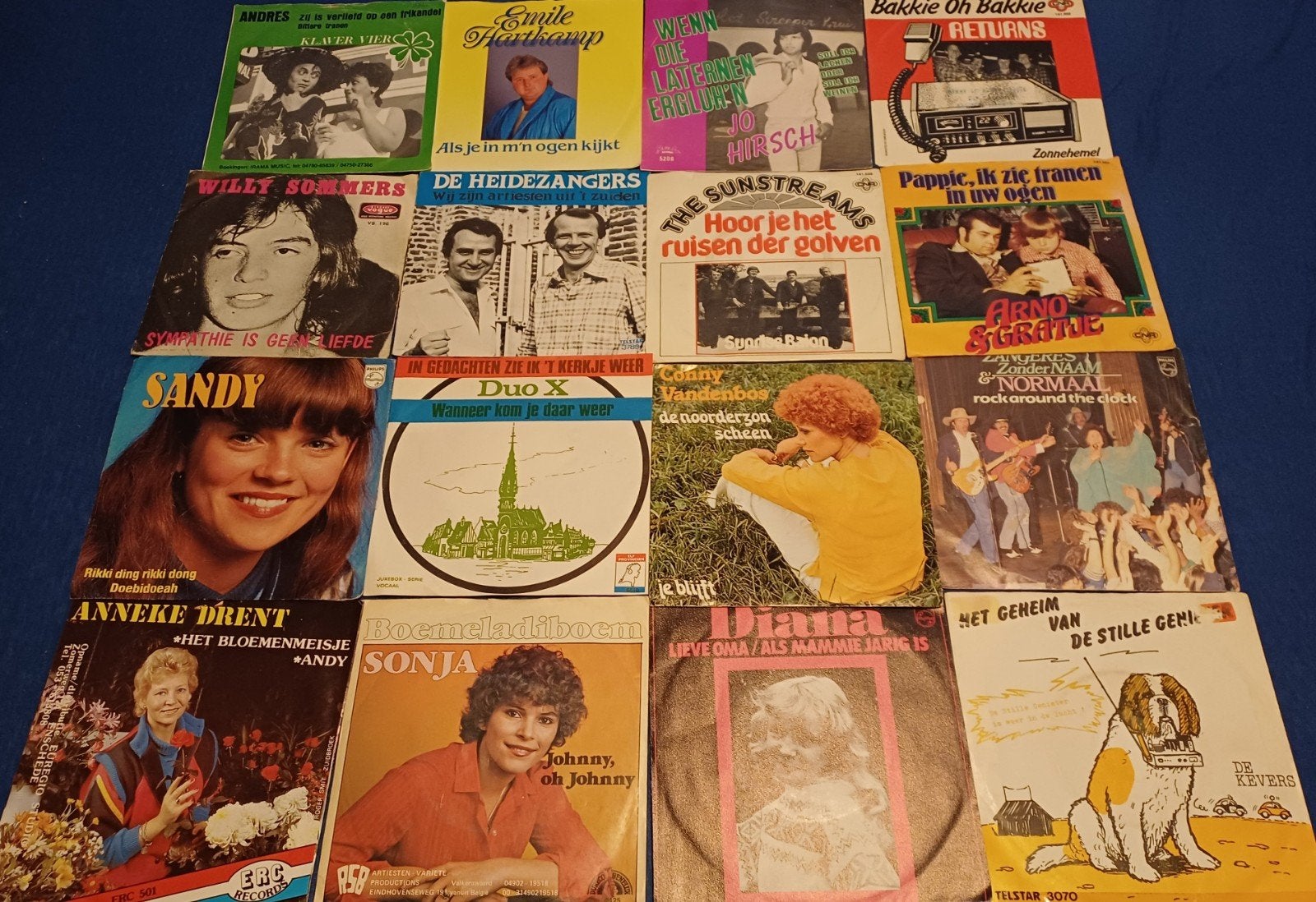 Partijtje Nederlandstalige Single's.  50 Stuks. Zie Foto's., Ophalen of Verzenden, Zo goed als nieuw, Overige formaten, Levenslied of Smartlap