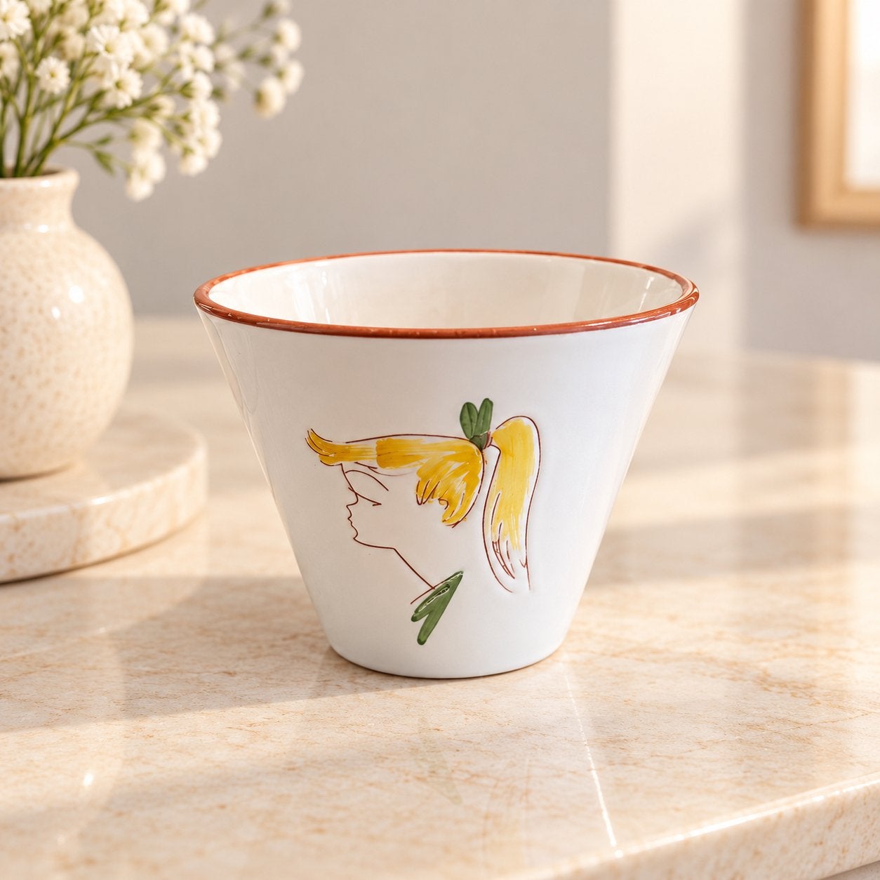 Vintage 50s 60s Daan Aalten plantenpot, Verzenden