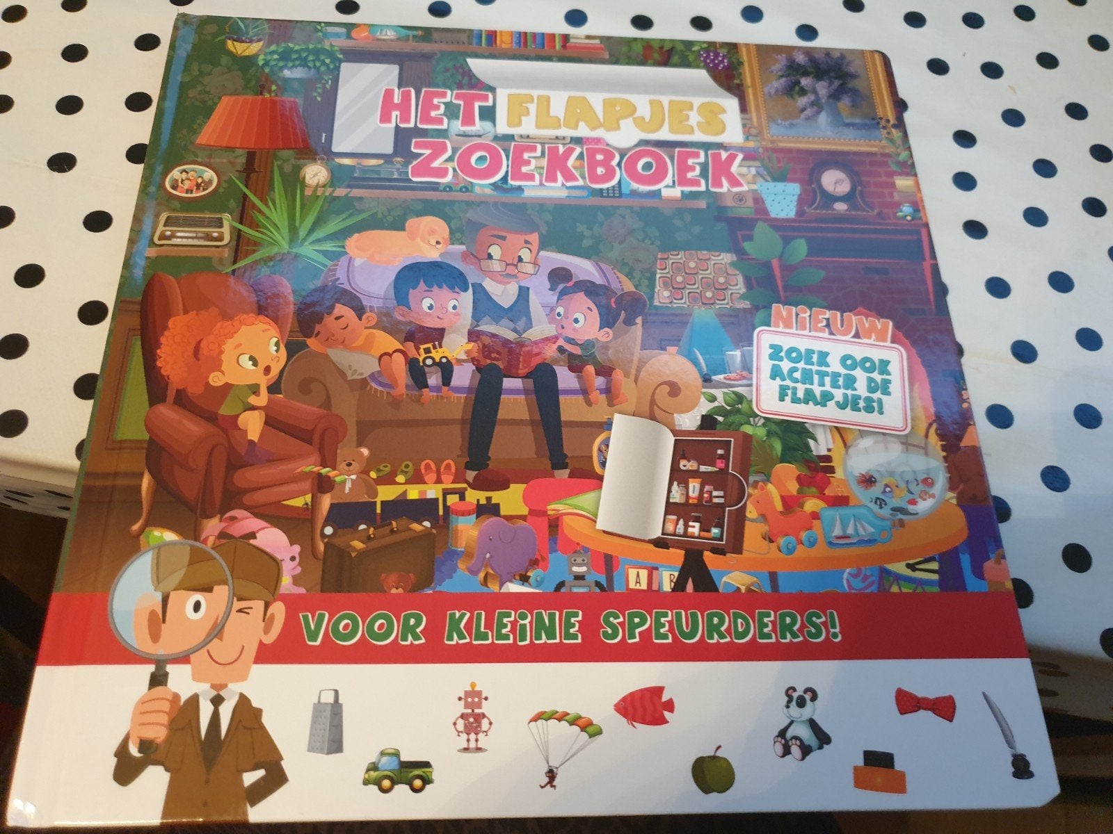 Het Flapjes Zoekboek - Nieuw! Voor kleine speurders, Boeken, Kinderboeken | Baby's en Peuters, Ophalen of Verzenden, Nieuw, Uitklap-, Voel- of Ontdekboek