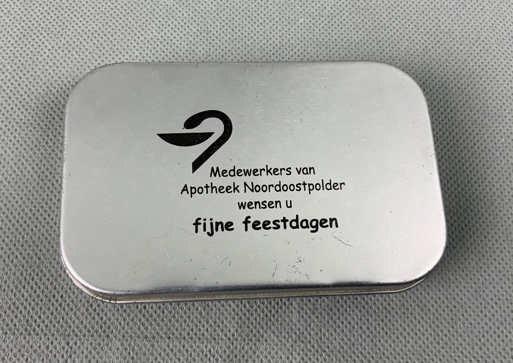 Pillendoosje / Medicijndoosje van apotheek Noordoostpolder, Verzamelen, Ophalen of Verzenden, Gebruikt, Overige, Overige merken