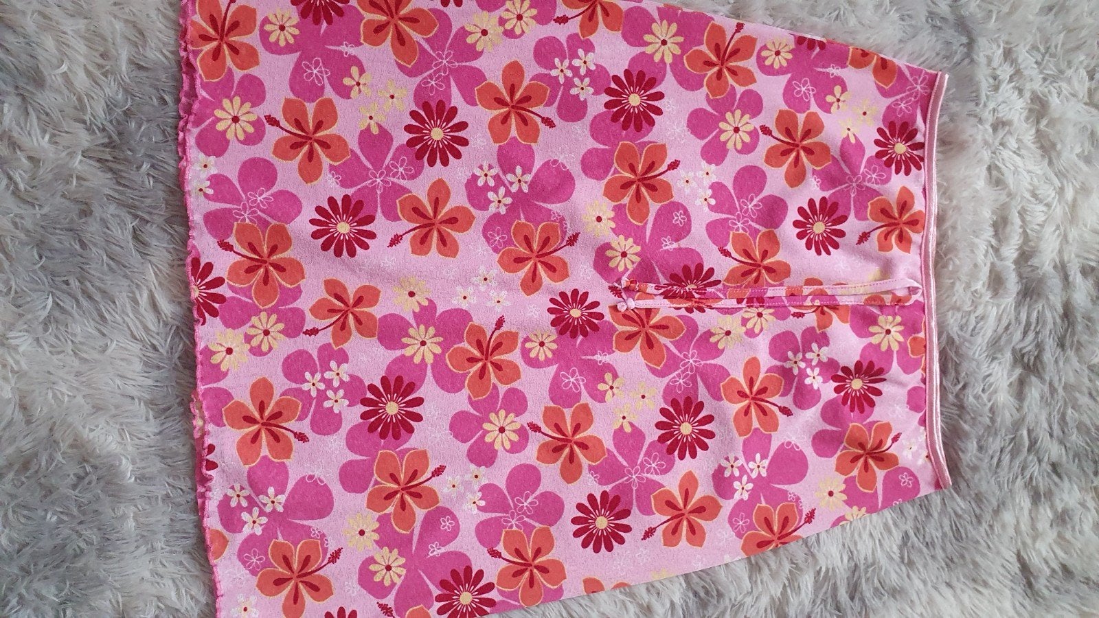 Vrolijk roze zomer rokje met bloemenprint - Maat 38, Kleding | Dames, Rokken, Maat 38/40 (M), Casual Collection, Ophalen of Verzenden