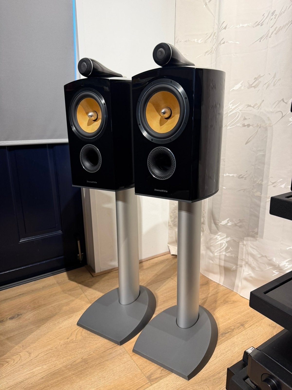B&W 805 D2 Diamond Gloss Black Luidsprekers, Stereo speakers, Basreflex, 120 tot 150 watt, Ophalen of Verzenden