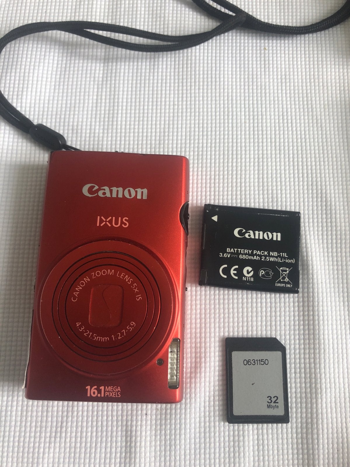 Canon IXUS 125 HS Compactcamera Rood - 16.1 MP, Audio, Tv en Foto, Fotocamera's Digitaal, Canon, Ophalen of Verzenden, Zo goed als nieuw