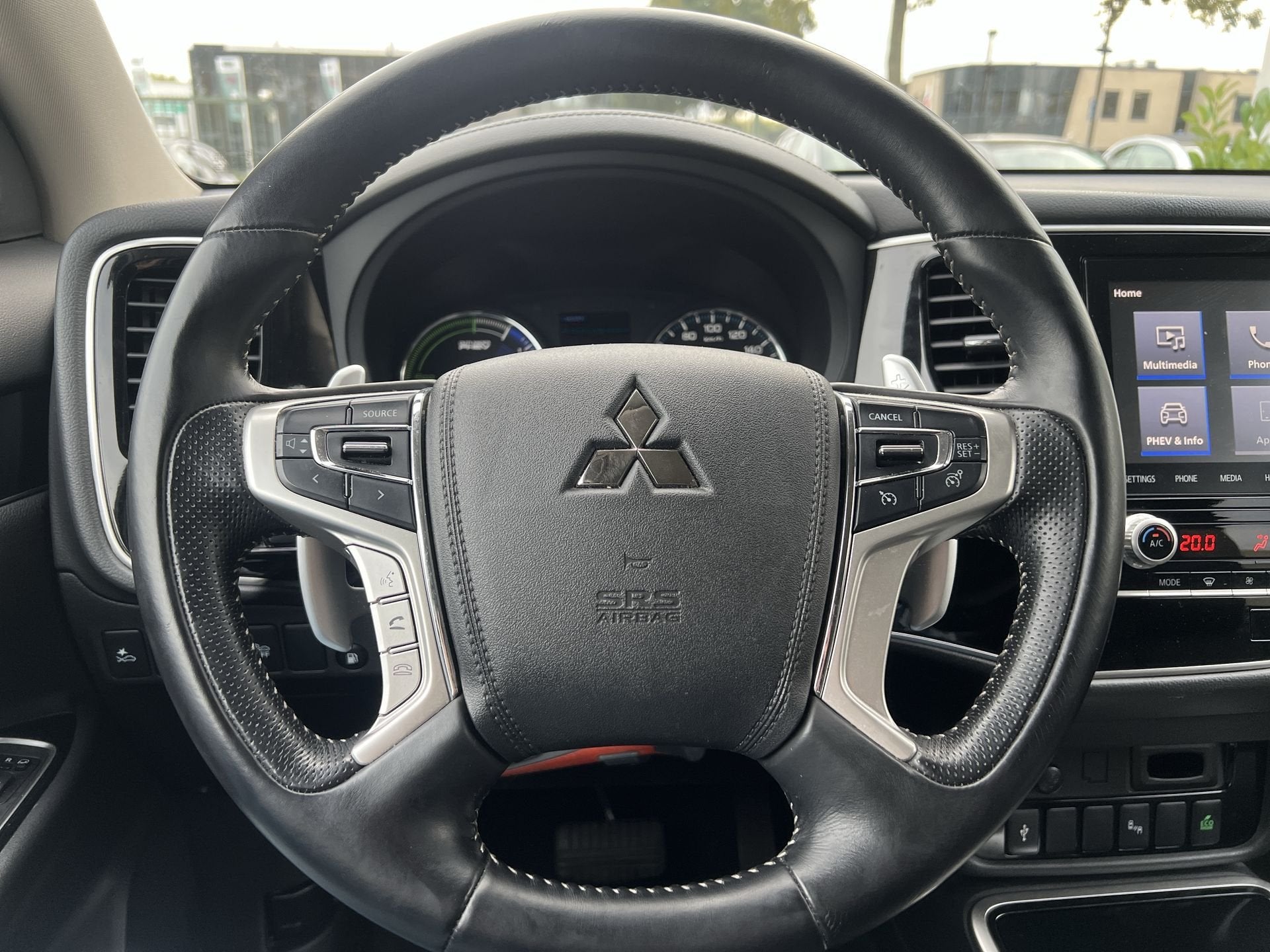 Mitsubishi Outlander 2.4 PHEV Intense |CAMERA|CLIMA|CRUISE|T, Auto's, 4 cilinders, 1865 kg, Verwarmde buitenspiegels, Bedrijf