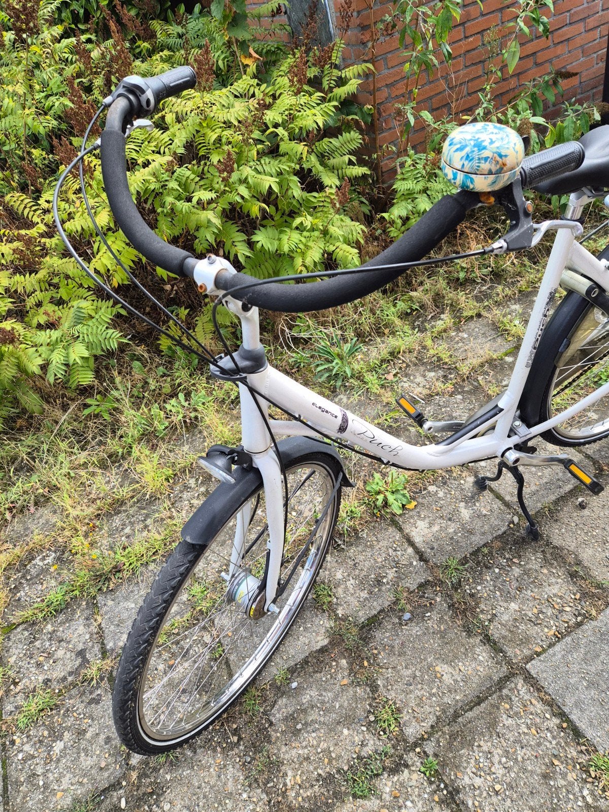 Puch Elegance Damesfiets - Wit, Gebruikt, Velgrem, 50 tot 53 cm, Ophalen