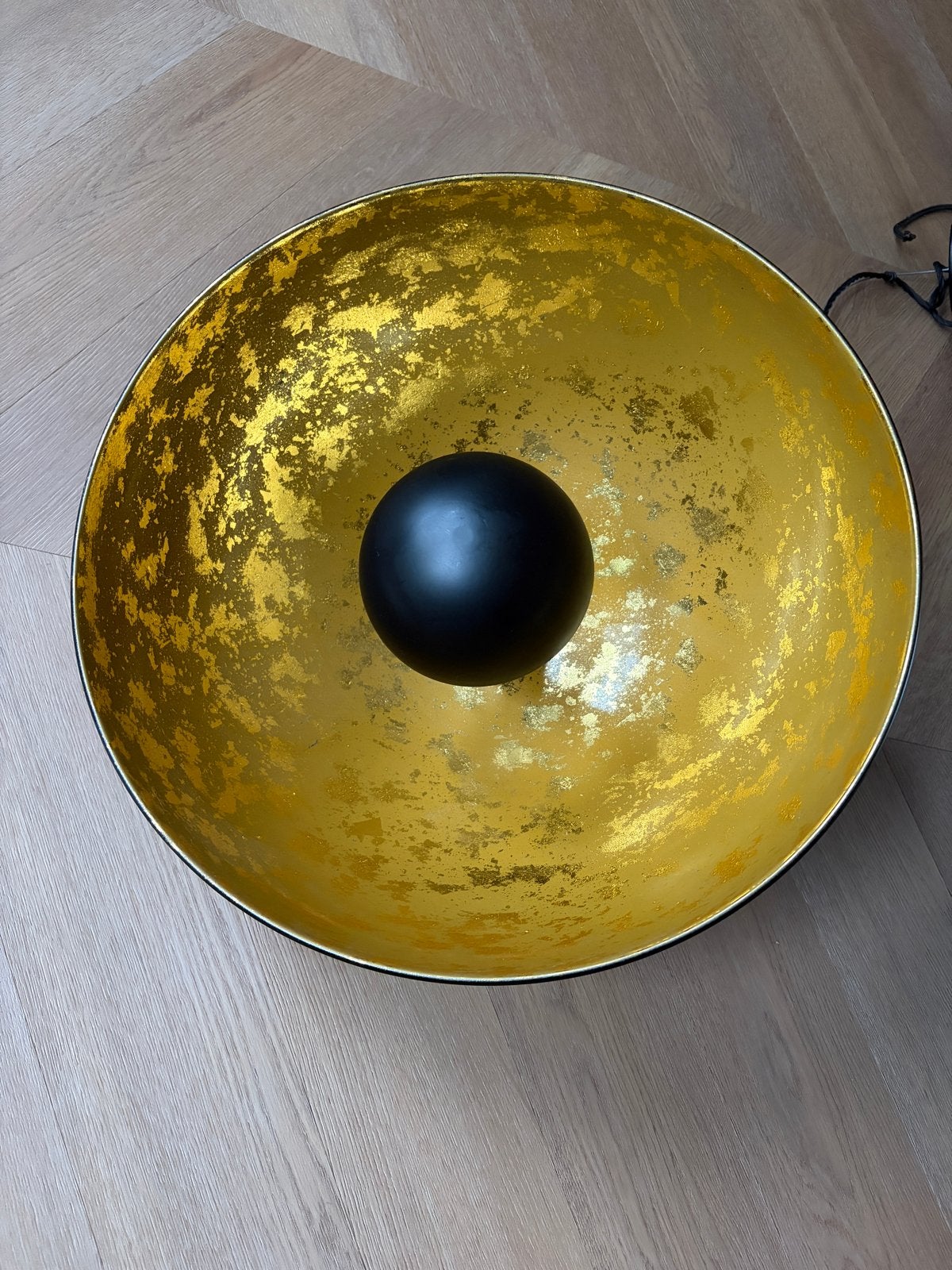 Qazqa Hanglamp Zwart met Goud - Ø50cm, Ophalen, Gebruikt, Metaal, E27 (groot)