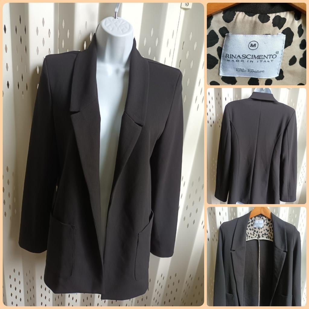 Rinascimento zwarte loose fit dames blazer stretch M, Kleding | Dames, Maat 38/40 (M), Zwart, Rinascimento, Ophalen of Verzenden