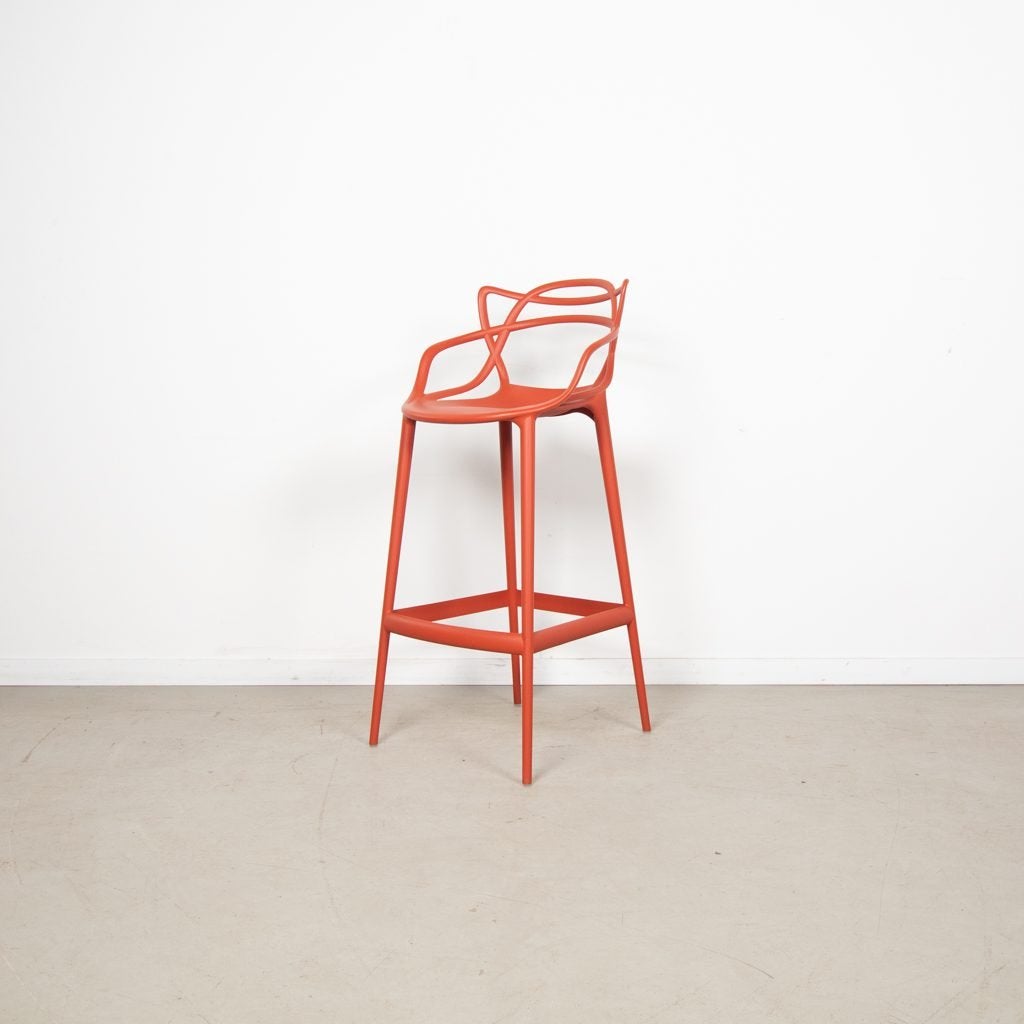 Kartell Masters Kruk Rood Kunststof, Niet ingevuld, Zo goed als nieuw, Niet ingevuld, Niet ingevuld