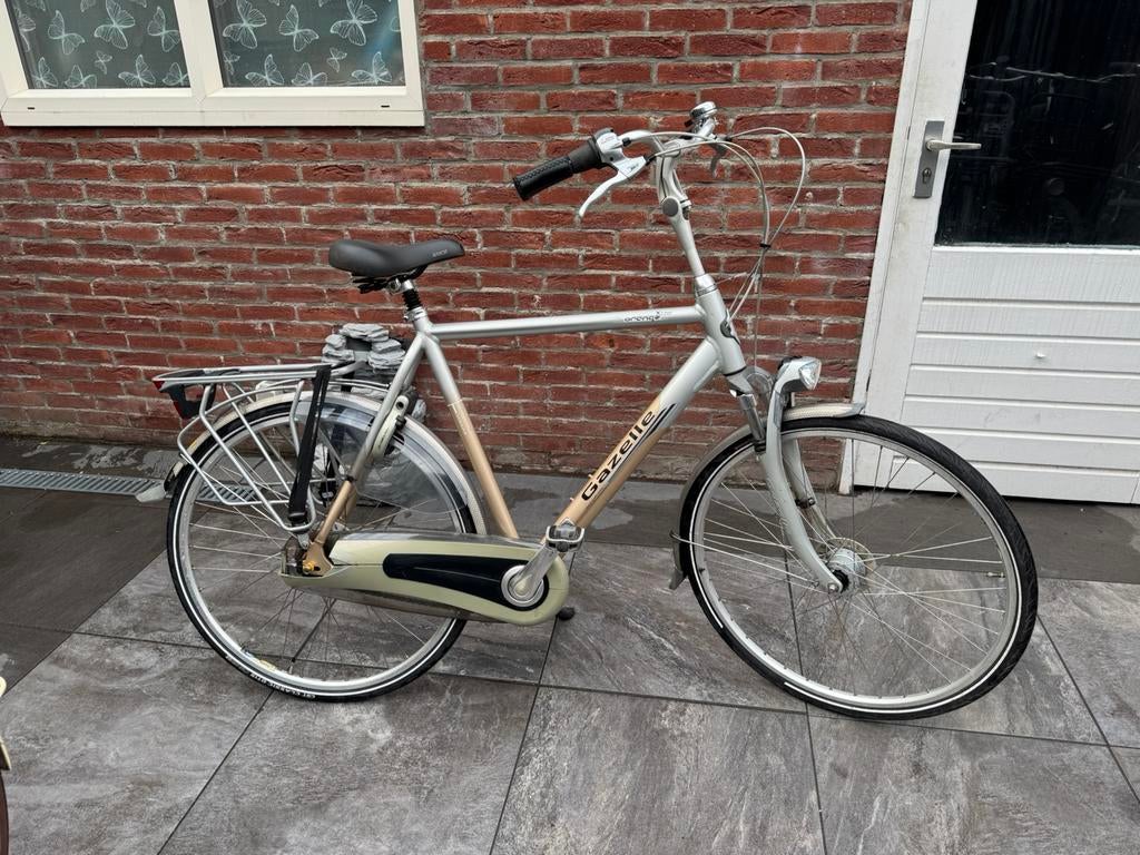 Gazelle orange herenfiets 8 versnellingen, Fietsen en Brommers, Fietsen | Heren | Herenfietsen, Ophalen of Verzenden, Zo goed als nieuw