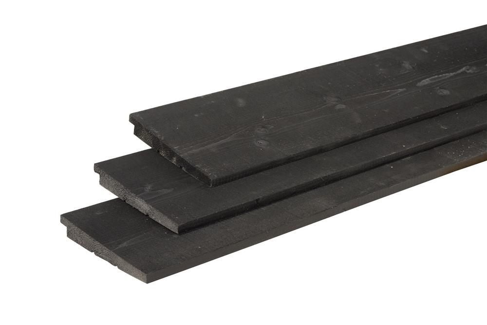 Douglas Zweeds rabat 10/23 x 195 mm zwart, Ophalen, Nieuw, 250 cm of meer, Planken