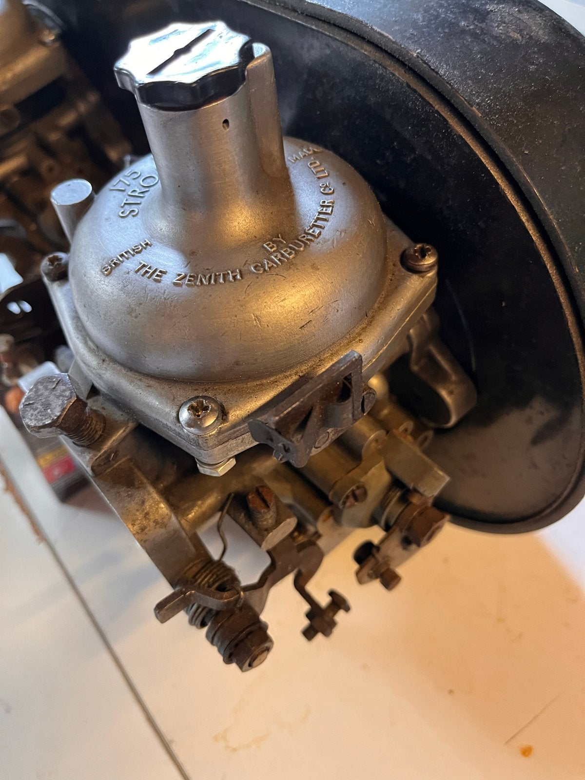 Zenith Stromberg 175 CD-2 carburateurs met luchtfilter, Ophalen, Gebruikt, Oldtimer onderdelen