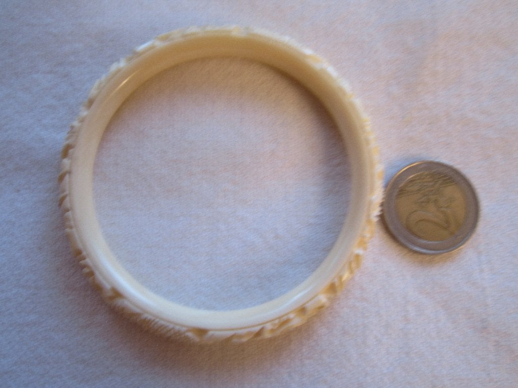 21.  Schitterende oude armband,  6,8 cm celluloid, Ophalen, Overige materialen, Armband