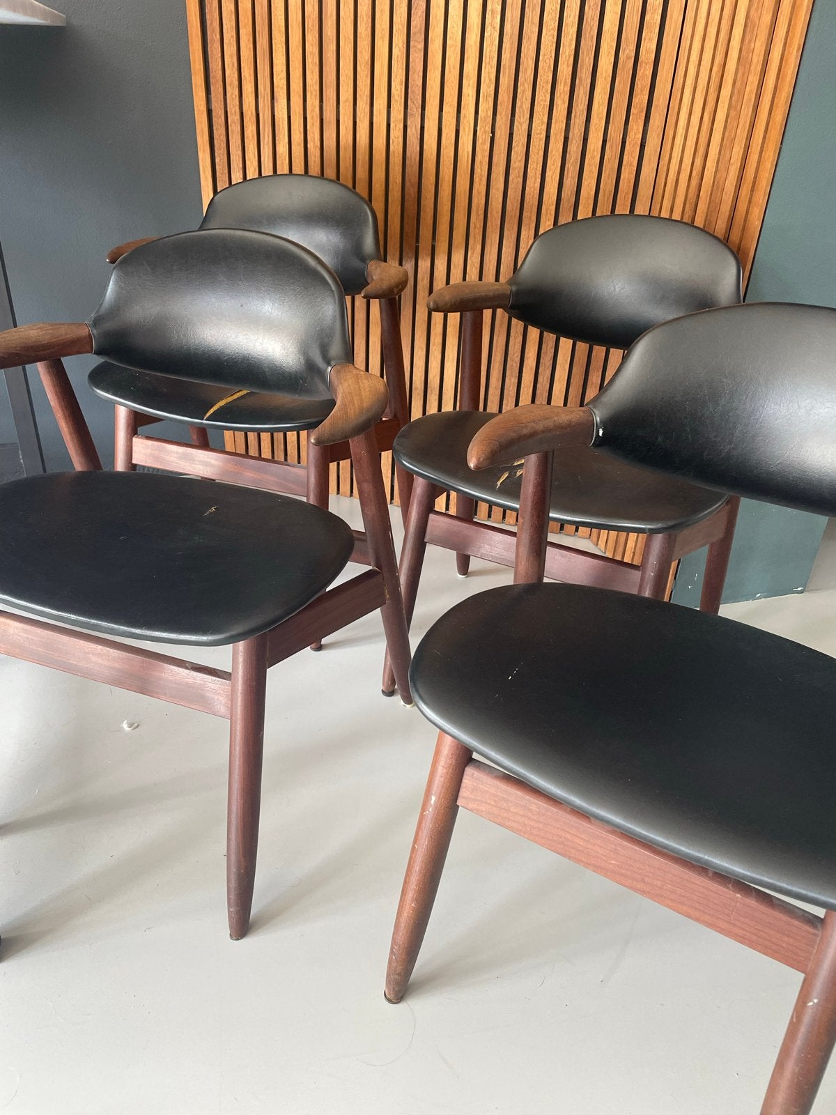 Thijsseling Koehoornstoelen - 4 stuks - Renovatieproject, Ophalen