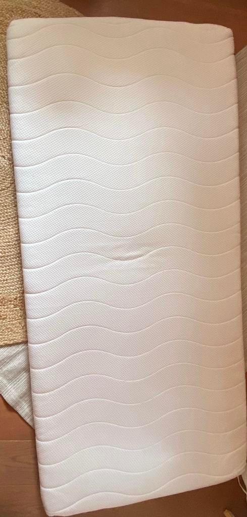 Lattenbodem, matras en topper 90x200, Ophalen, Gebruikt, 90 cm, Eenpersoons
