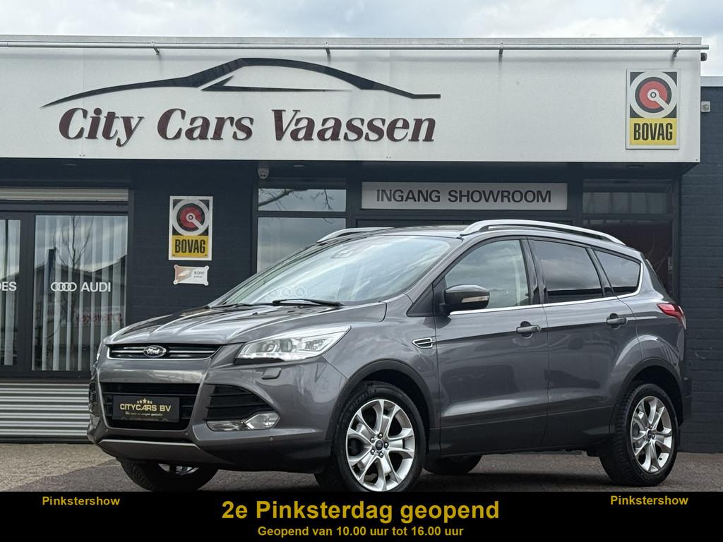 Ford Kuga 1.6 Titanium 150 pk org nl auto nap logisch climat, Euro 5, 15 km/l, Gebruikt, Zwart