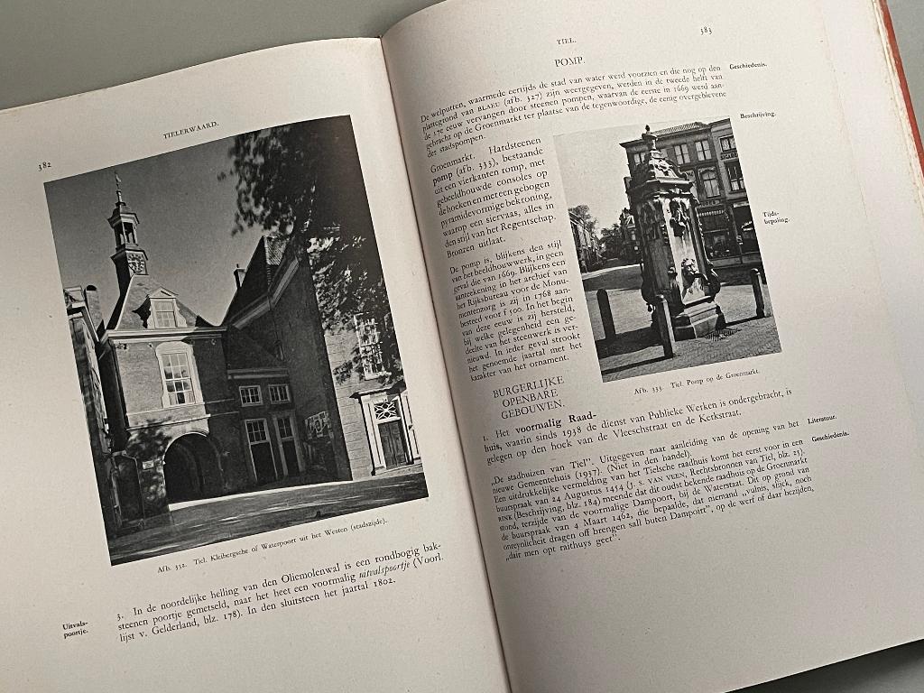 De monumenten van geschiedenis en kunst in Tielerwaard 1946, Ophalen of Verzenden, Zo goed als nieuw
