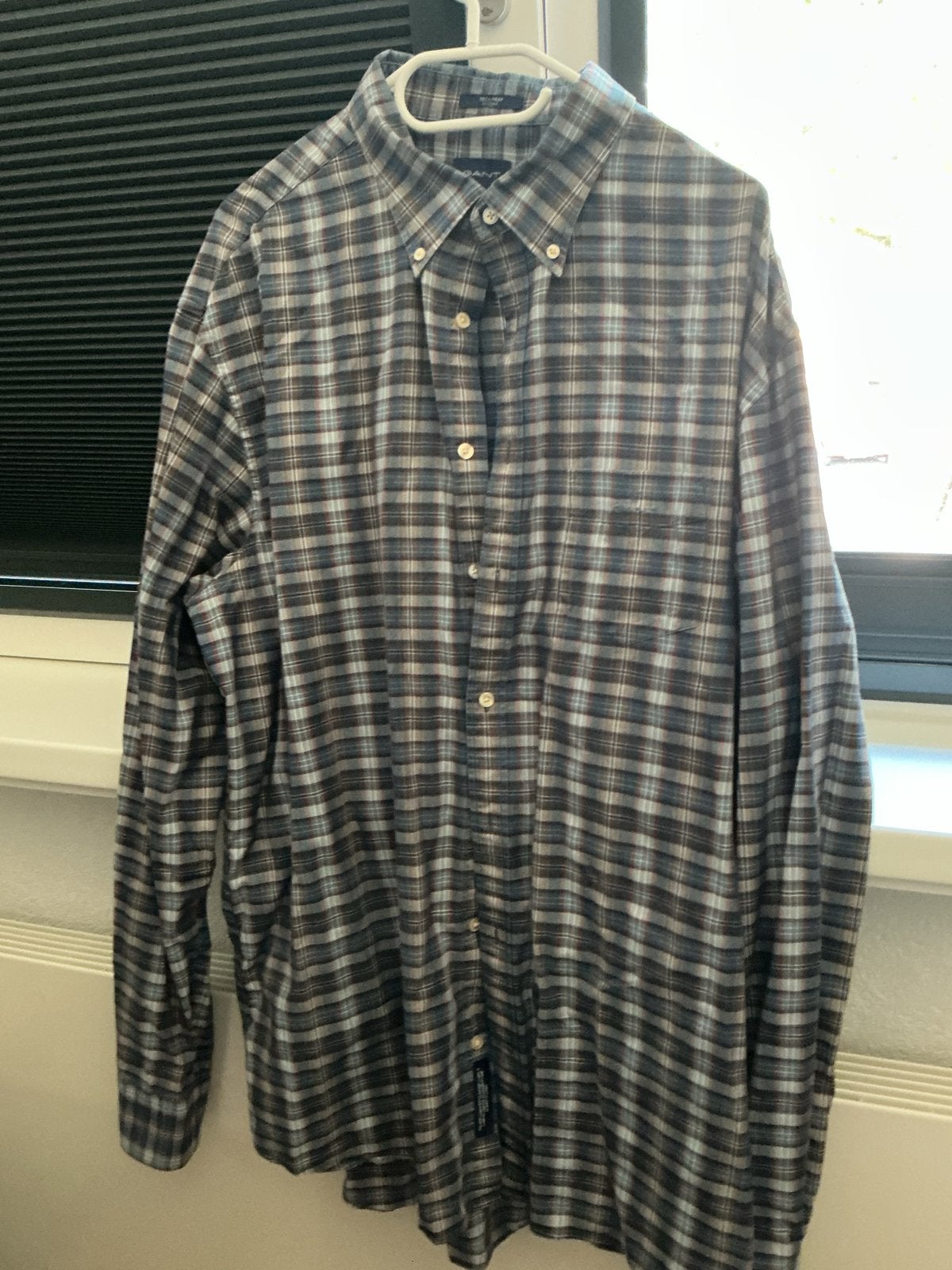 Gant Tech Prep Geruit Overhemd 3XL, Ophalen of Verzenden, Zo goed als nieuw, Meerkleurig, Halswijdte 43/44 (XL)