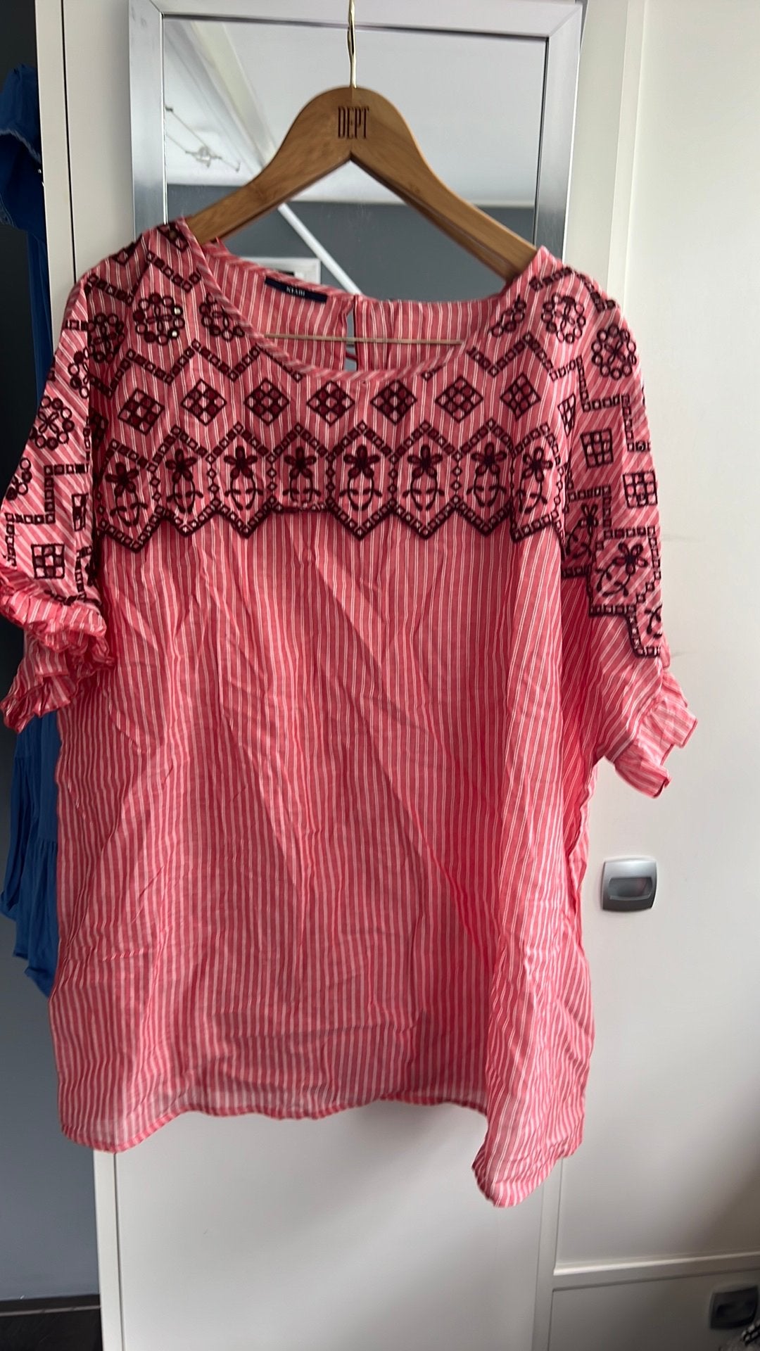 Nieuwe blouse pastelkleur oranje 50-52, Kleding | Dames, Maat 46/48 (XL) of groter, Nieuw, Oranje, Ophalen of Verzenden