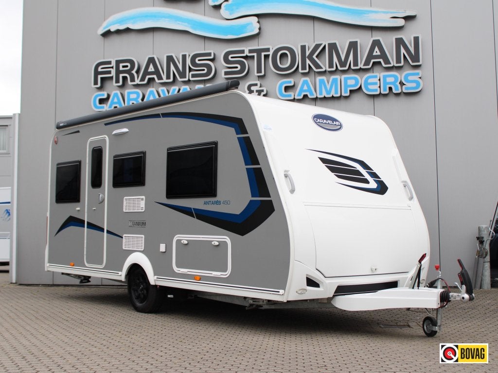 Caravelair Antares Titanium 450 Mover Luifel, Schokbreker, Bedrijf, Treinzit, Tot en met 3