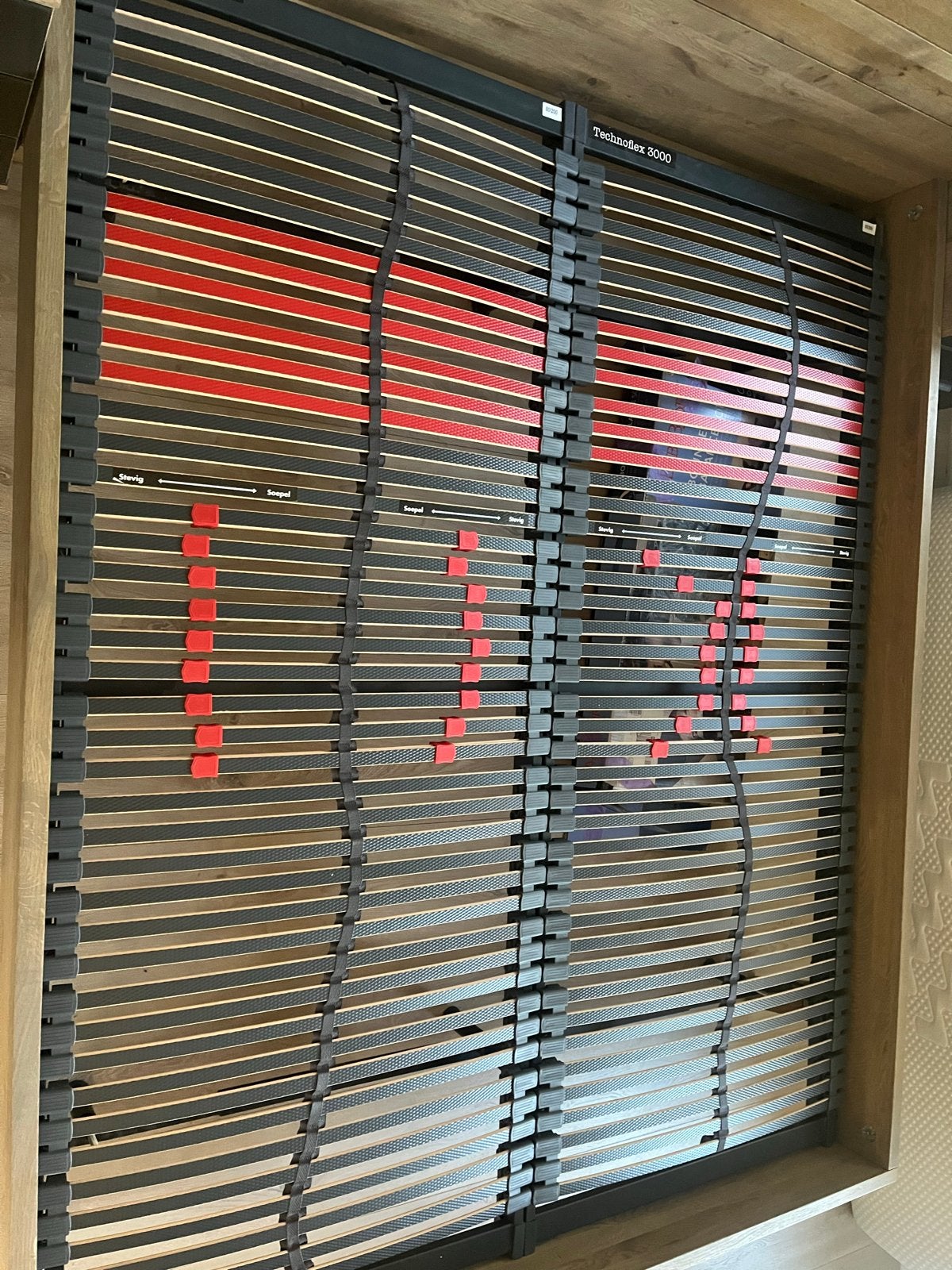 Technoflex 3000 lattenbodem 200x80 cm, Ophalen, 90 cm, Eenpersoons, Zo goed als nieuw
