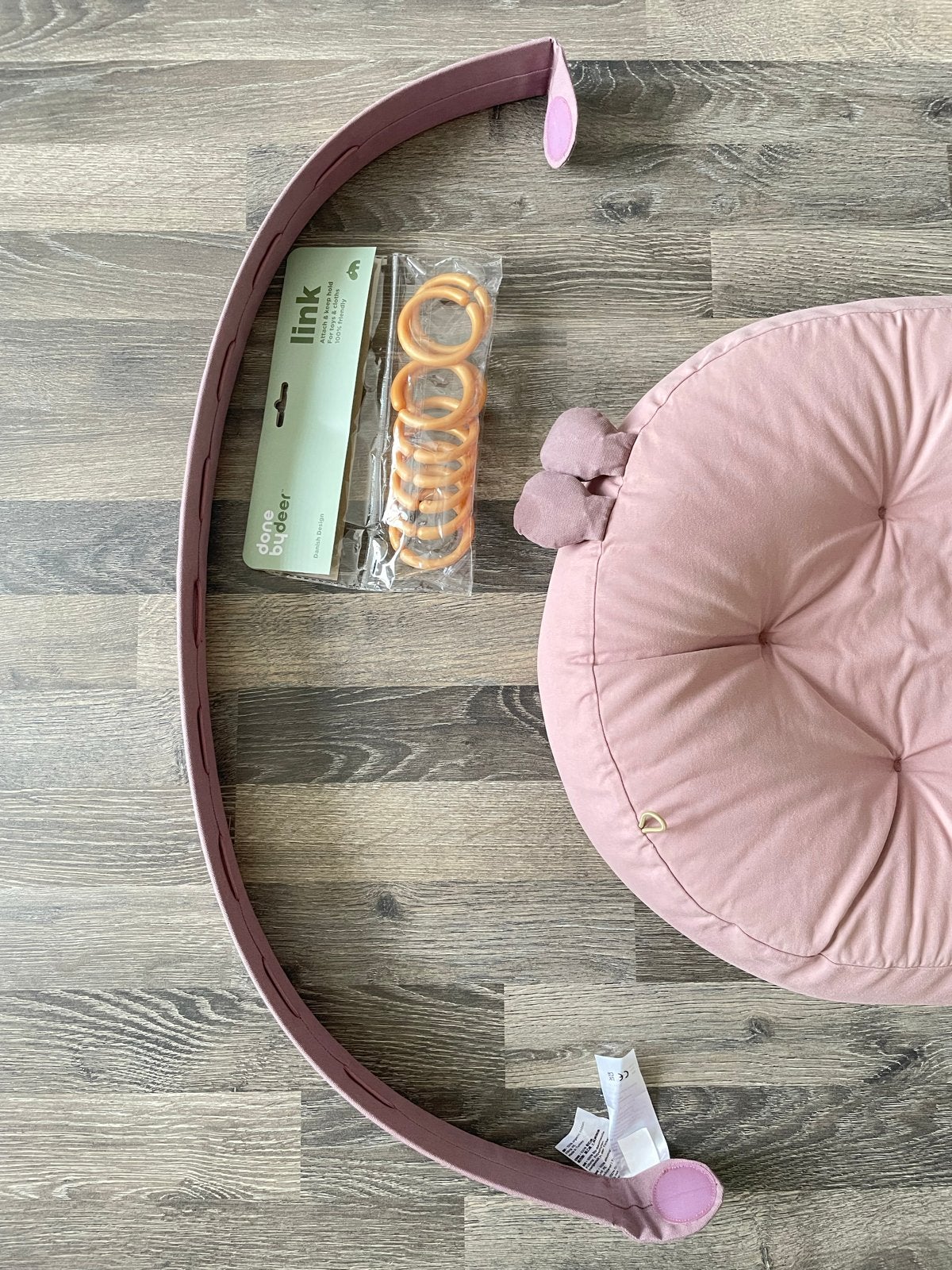 Done by Deer Cozy Lounger Babynest met Boog - Roze, Kinderen en Baby's, Babywiegjes en Ledikanten, Ophalen, Zo goed als nieuw